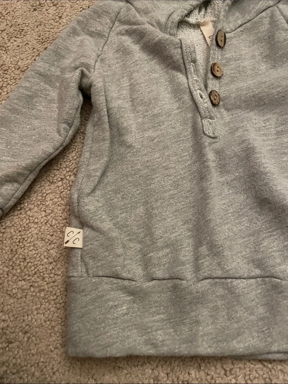 Childhood’s Clothing soft grey